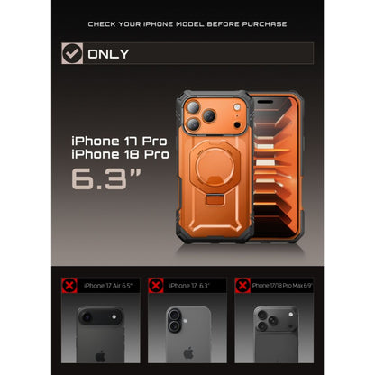 Supcase Grip Pro Mag MagSafe Case for iPhone 18 Pro / 17 Pro - Orange_6