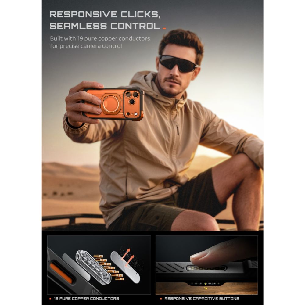 Supcase UB Grip Mag MagSafe Case for iPhone 18 Pro Max / 17 Pro Max - Orange_7