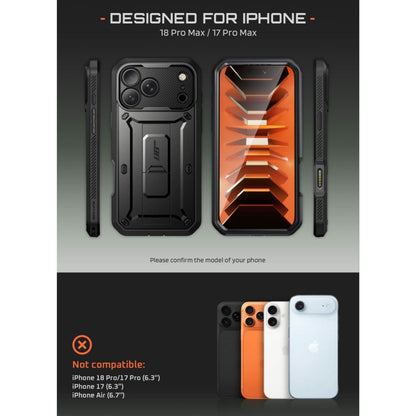 Supcase Unicorn Beetle Pro Case for iPhone 18 Pro Max / 17 Pro Max - Black_5