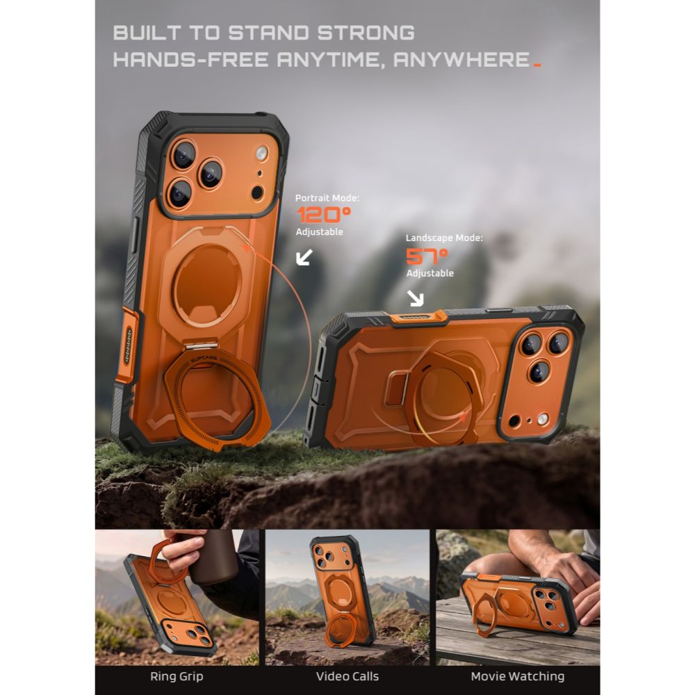 Supcase Grip Pro Mag MagSafe Case for iPhone 18 Pro Max / 17 Pro Max - Orange_8