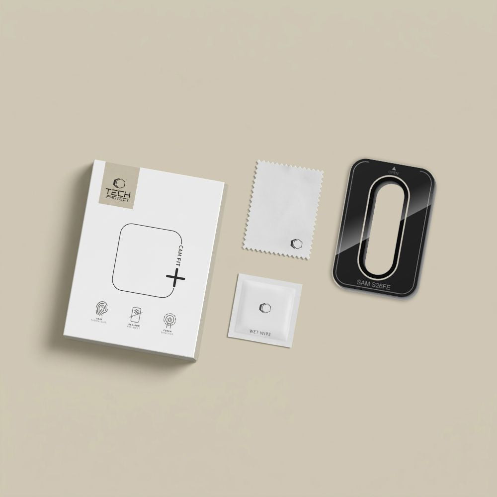 Tech-Protect Camring Fit+ Tempered Glass Camera Screen Protector for Samsung Galaxy S26 FE_9