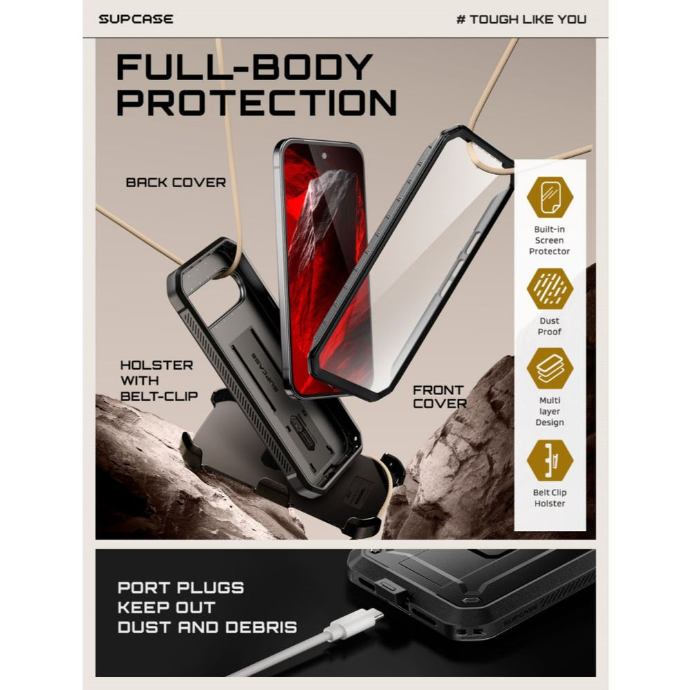 Supcase Unicorn Beetle Pro Case for Google Pixel 11 Pro - Black_4