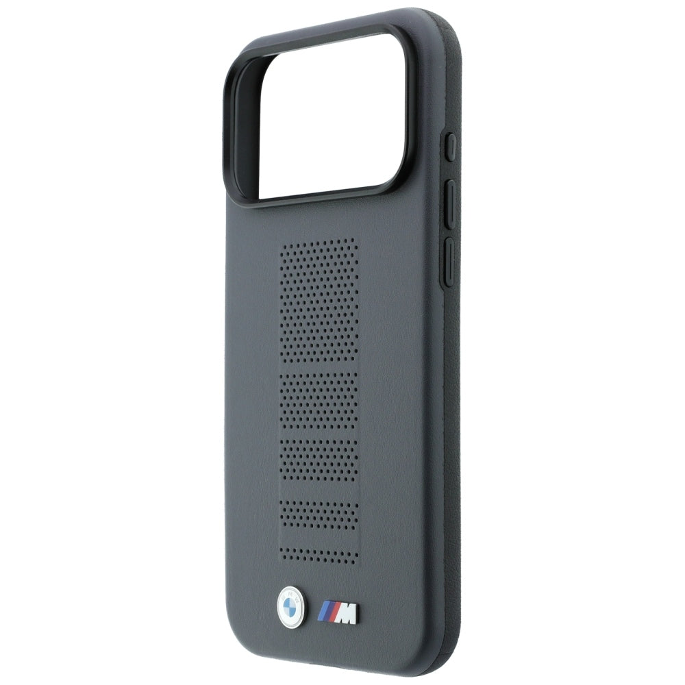 BMW M Blue Perfo Metal Logo MagSafe Case for iPhone 18 Pro / 17 Pro - Gray_5