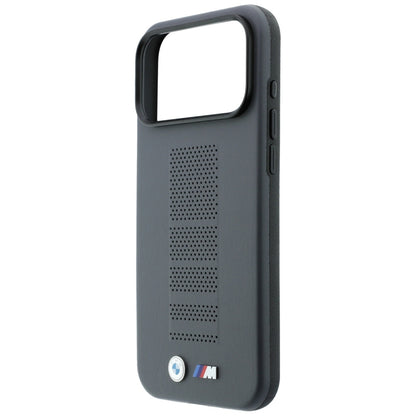 BMW M Blue Perfo Metal Logo MagSafe Case for iPhone 18 Pro / 17 Pro - Gray_5