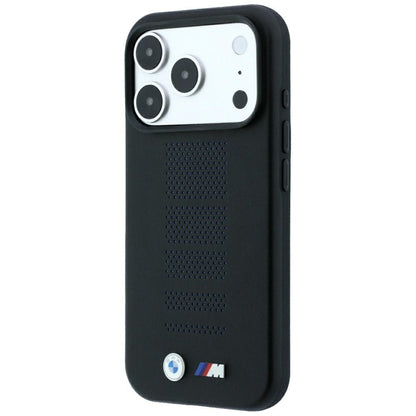 BMW M Blue Perfo Metal Logo MagSafe Case for iPhone 18 Pro Max / 17 Pro Max - Black_1