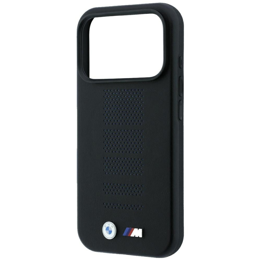 BMW M Blue Perfo Metal Logo MagSafe Case for iPhone 18 Pro Max / 17 Pro Max - Black_5