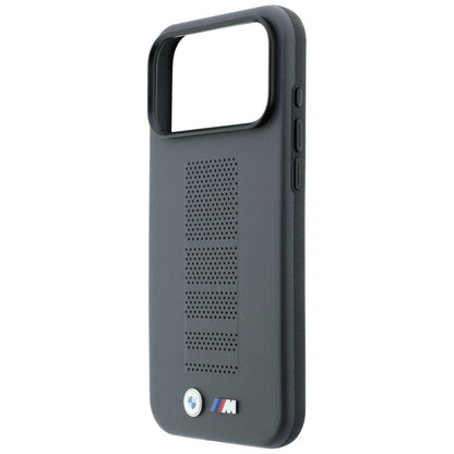 BMW M Blue Perfo Metal Logo MagSafe Case for iPhone 18 Pro Max / 17 Pro Max - Gray_5