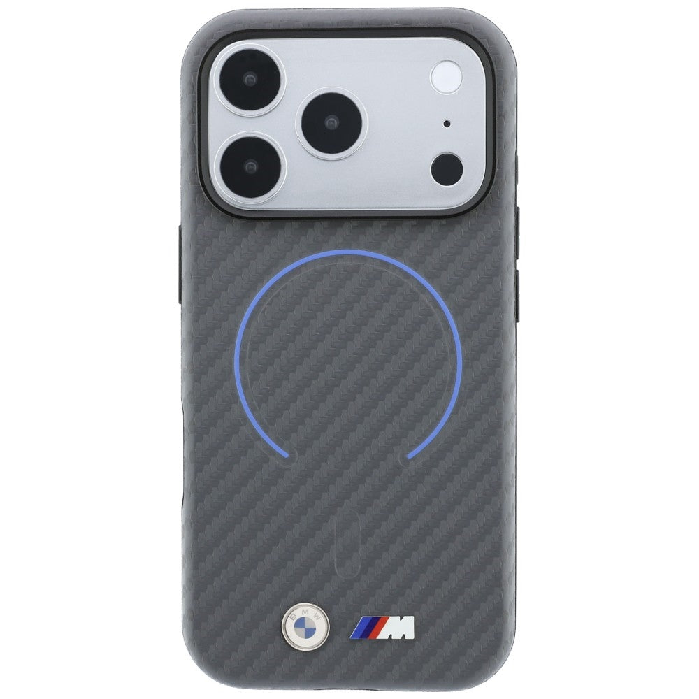 BMW M Carbon Printed Ringl MagSafe Case for iPhone 18 Pro / 17 Pro - Gray_2