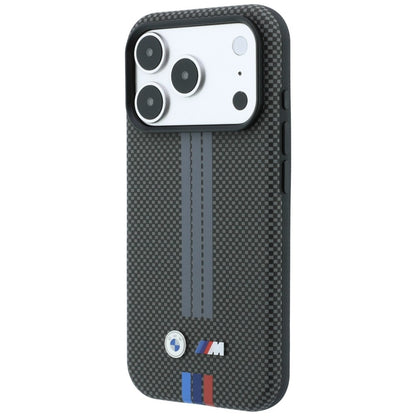 BMW M Quadrille Kevlar Tricolor Print Lines MagSafe Case for iPhone 18 Pro / 17 Pro - Dark Gray_1