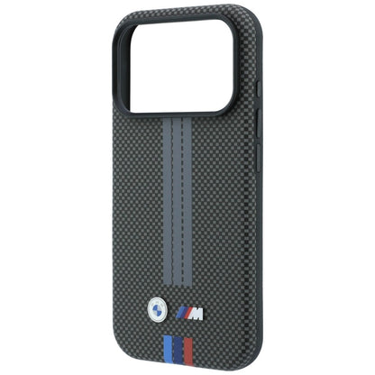 BMW M Quadrille Kevlar Tricolor Print Lines MagSafe Case for iPhone 18 Pro Max / 17 Pro Max - Dark Gray_5