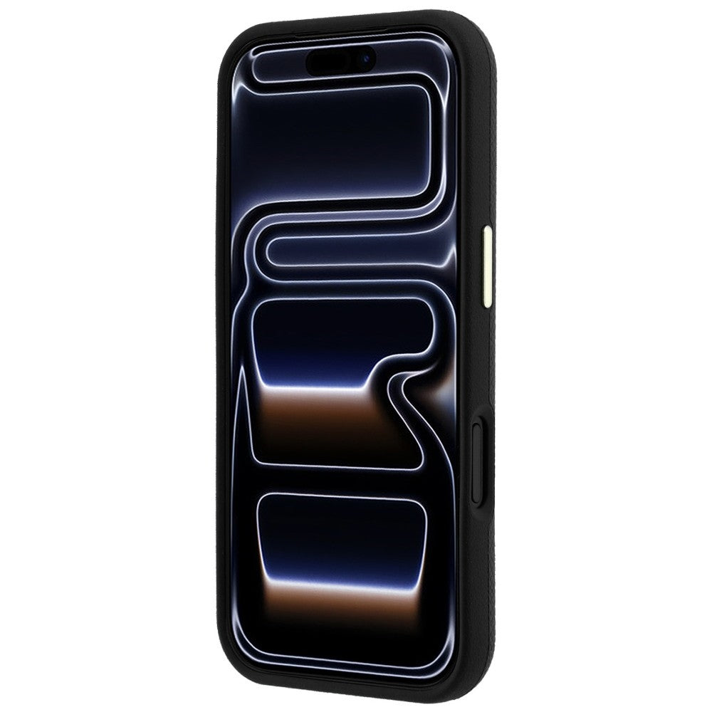 Hard Case Guess Grained Big Resin Logo for Apple iPhone 18 Pro Max / 17 Pro Max, Black_4