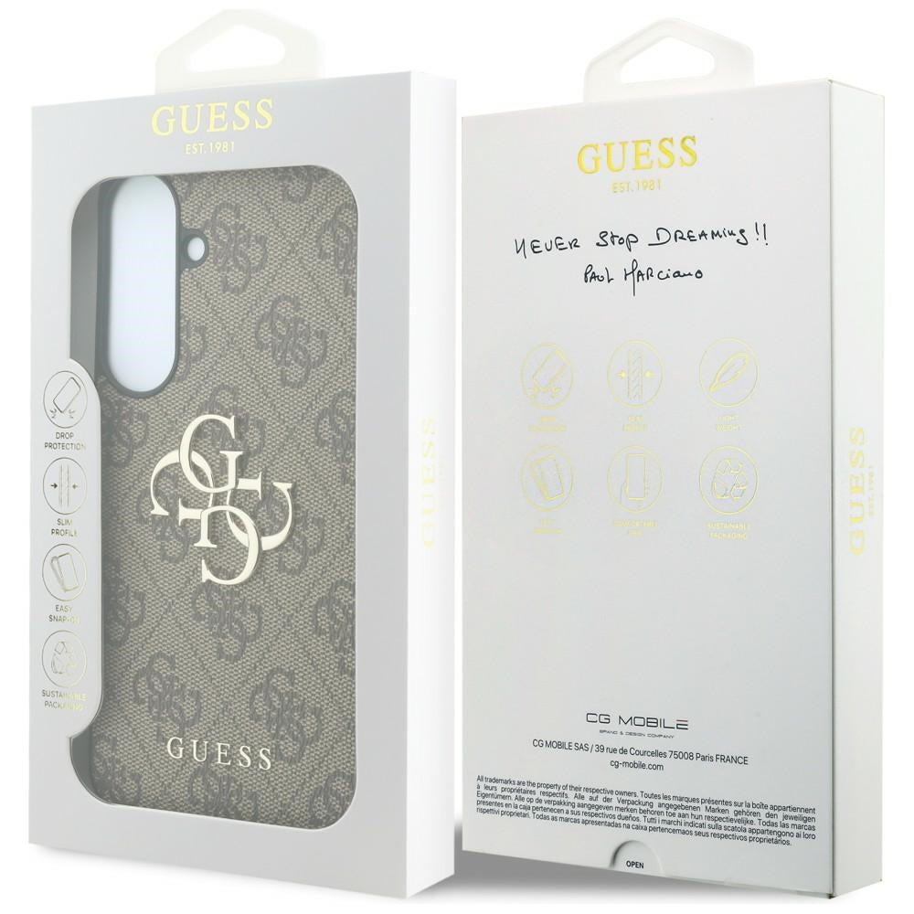 Hard Case Guess 4G Metal Logo for Samsung Galaxy S26 FE S741, Brown_7