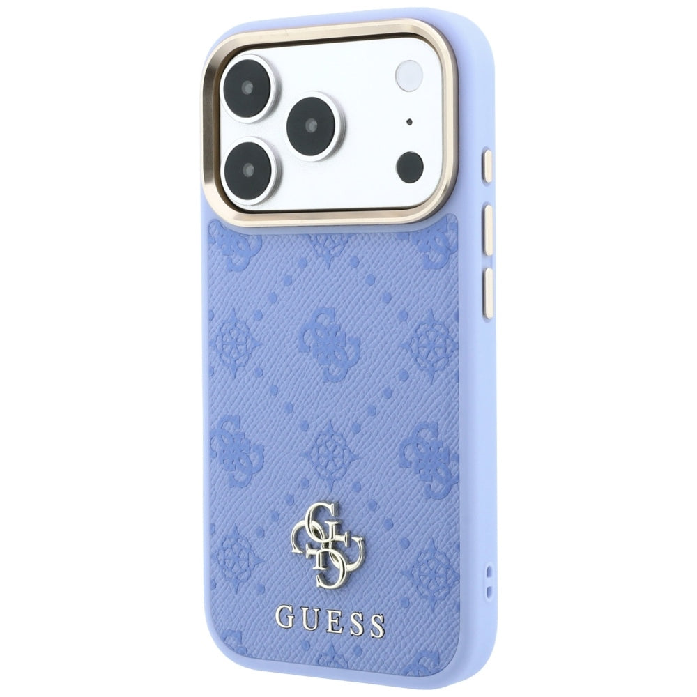 Guess Peony 4G Small Logo MagSafe Case for iPhone 18 Pro Max / 17 Pro Max - Light Blue_1