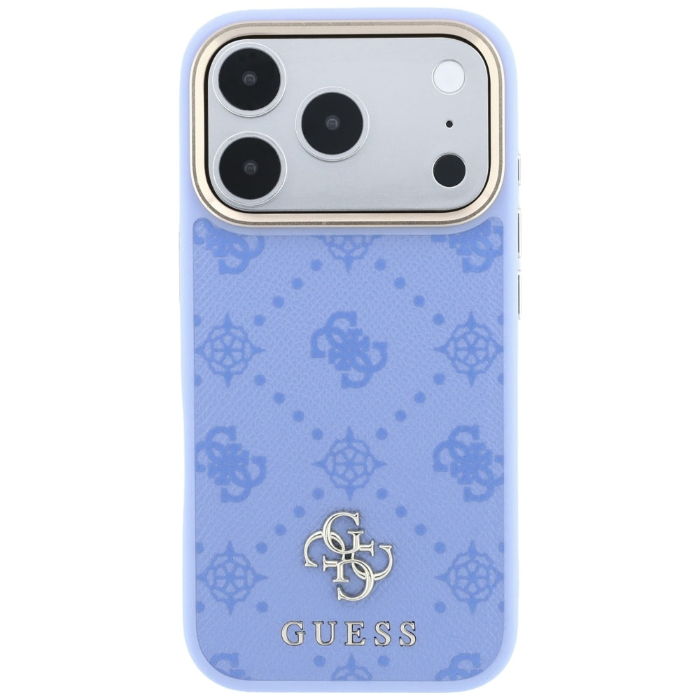 Guess Peony 4G Small Logo MagSafe Case for iPhone 18 Pro Max / 17 Pro Max - Light Blue_2