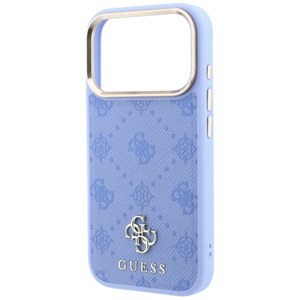 Guess Peony 4G Small Logo MagSafe Case for iPhone 18 Pro Max / 17 Pro Max - Light Blue_5
