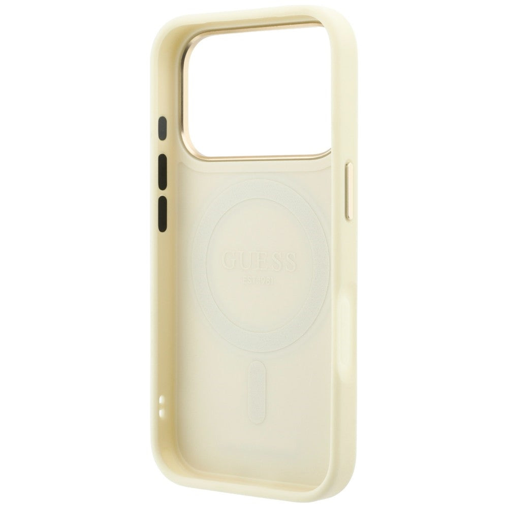 Hard Case Guess Grained Ring Stand 360 Classic with MagSafe for Apple iPhone 18 Pro Max / 17 Pro Max, Beige_6