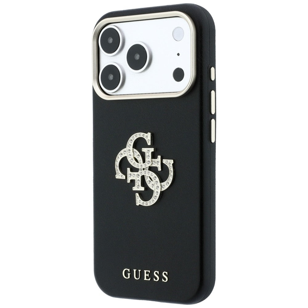 Hard Case Guess Smooth Big Strass Logo for Apple iPhone 18 Pro / 17 Pro, Black_1