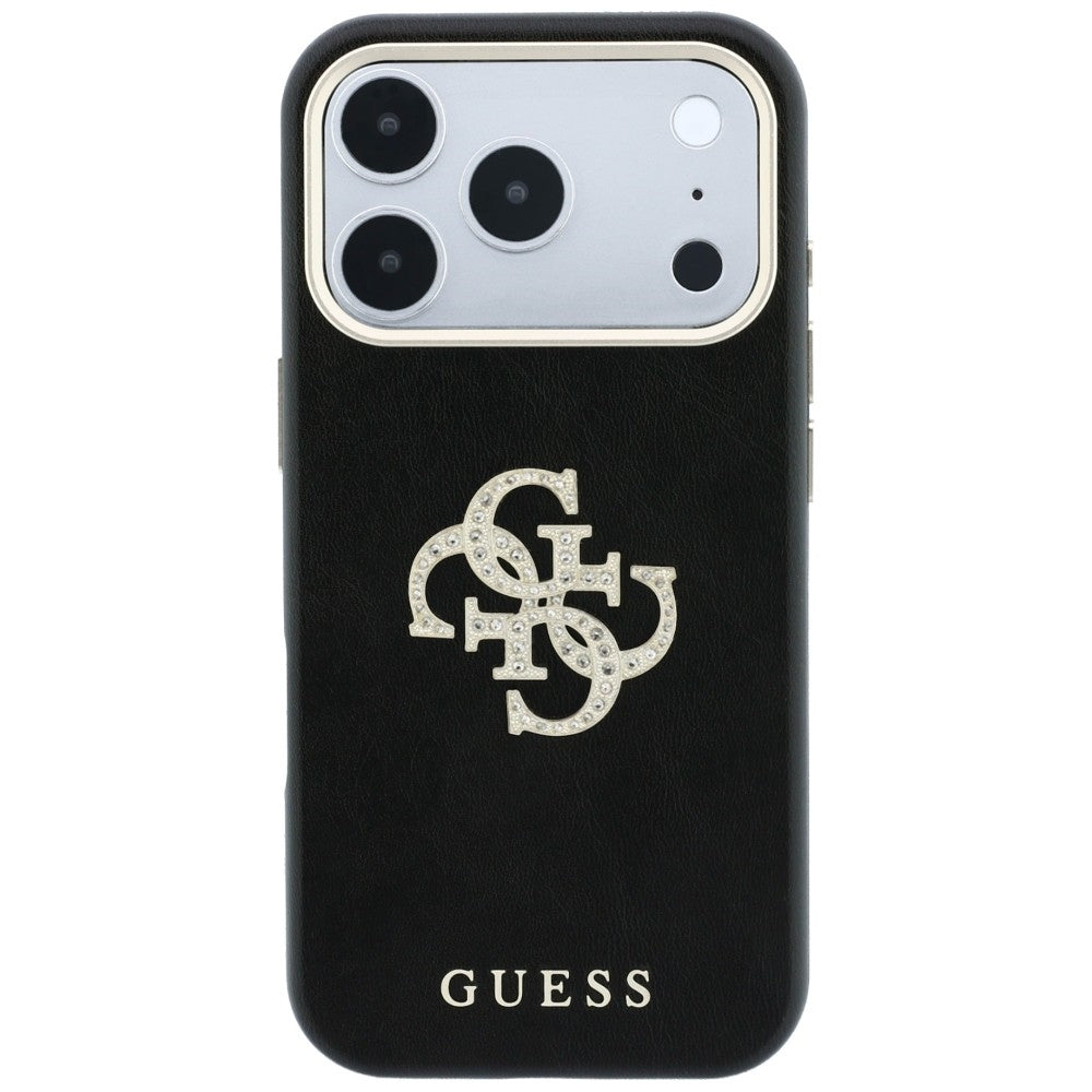 Hard Case Guess Smooth Big Strass Logo for Apple iPhone 18 Pro / 17 Pro, Black_2