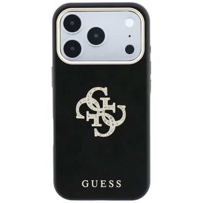 Hard Case Guess Smooth Big Strass Logo for Apple iPhone 18 Pro / 17 Pro, Black_2