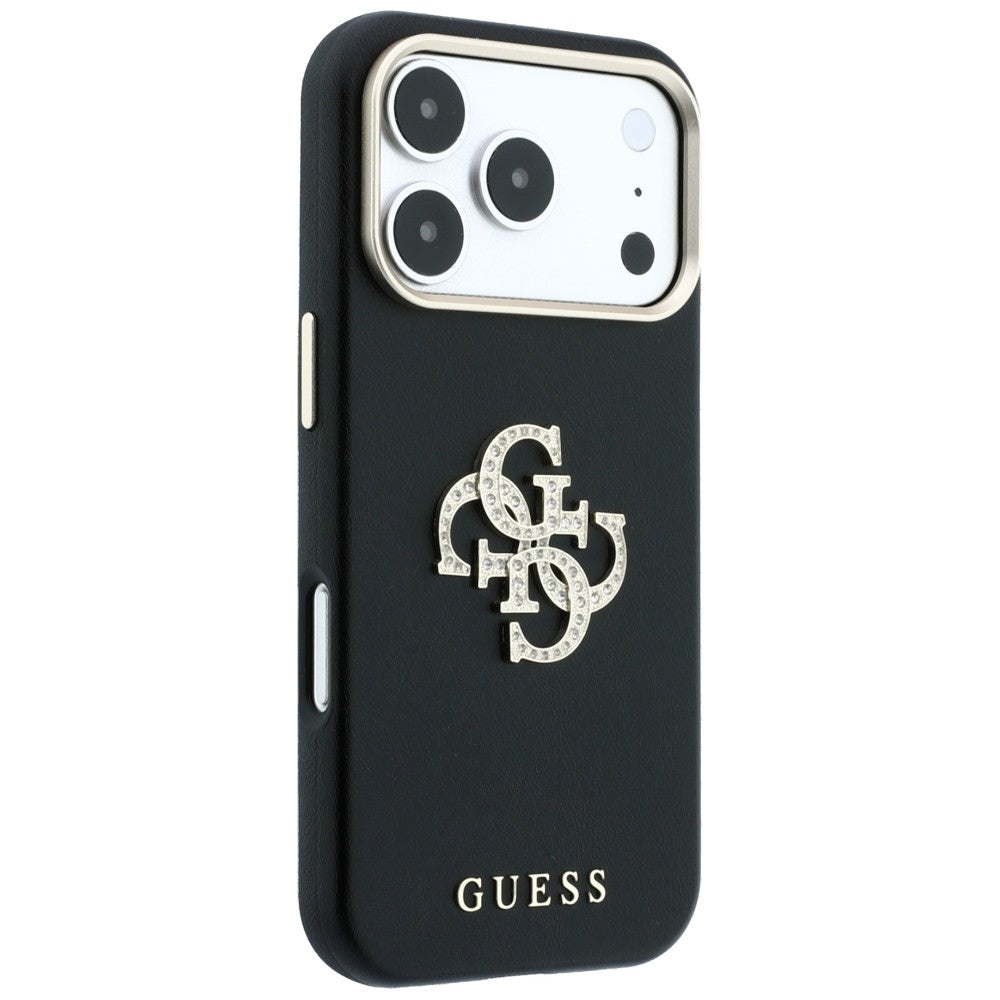 Hard Case Guess Smooth Big Strass Logo for Apple iPhone 18 Pro / 17 Pro, Black_3