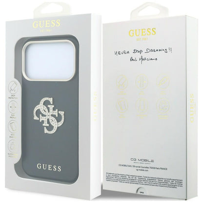 Hard Case Guess Smooth Big Strass Logo for Apple iPhone 18 Pro / 17 Pro, Black_7
