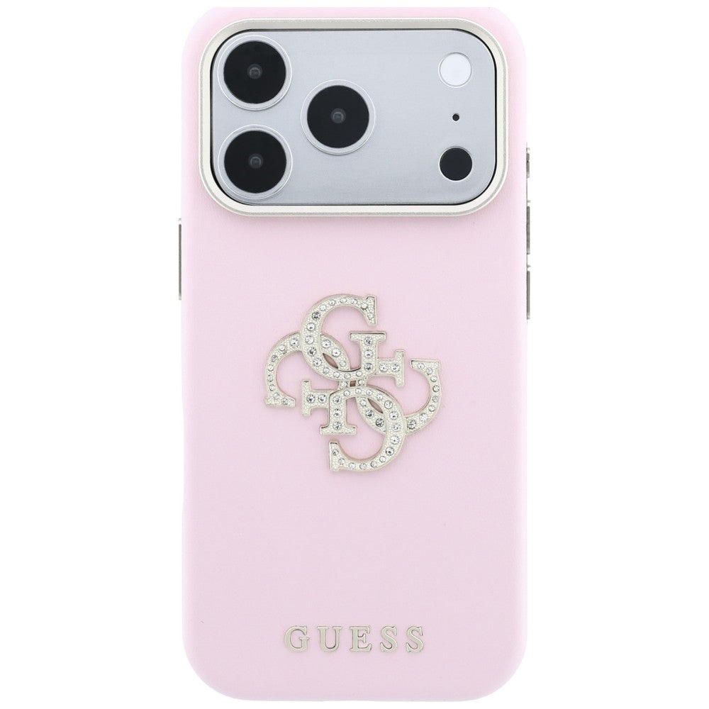 Guess Smooth &amp; Big Strass Logo Case for iPhone 18 Pro / 17 Pro - Pink_2