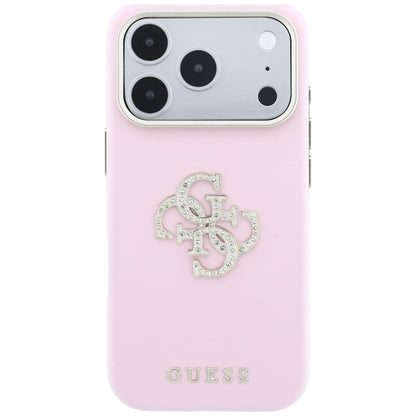 Guess Smooth &amp; Big Strass Logo Case for iPhone 18 Pro / 17 Pro - Pink_2