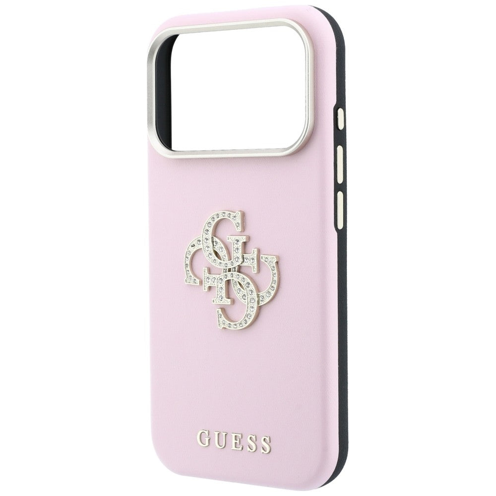 Guess Smooth &amp; Big Strass Logo Case for iPhone 18 Pro / 17 Pro - Pink_5