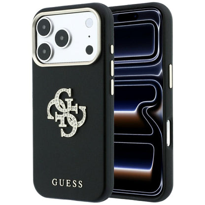 Hard Case Guess Smooth Big Strass Logo for Apple iPhone 18 Pro Max / 17 Pro Max, Black_0