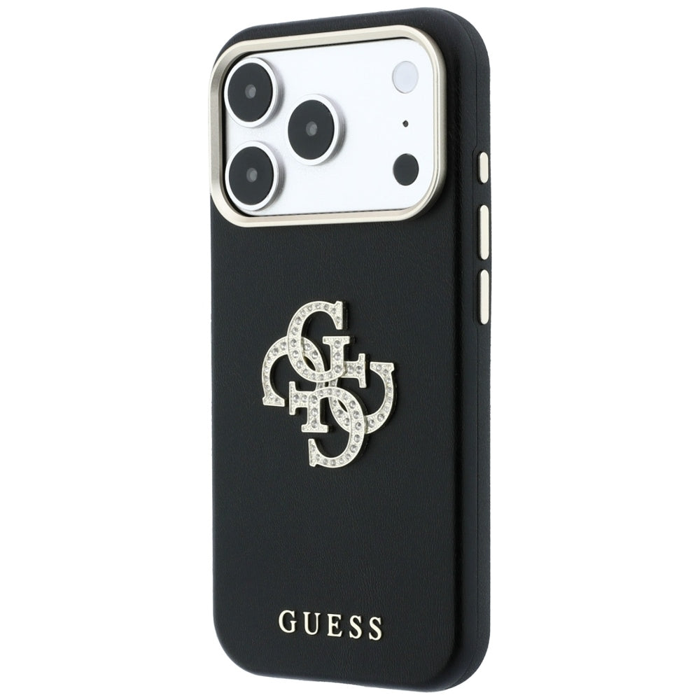 Hard Case Guess Smooth Big Strass Logo for Apple iPhone 18 Pro Max / 17 Pro Max, Black_1