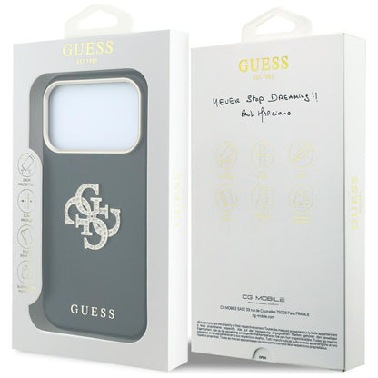 Hard Case Guess Smooth Big Strass Logo for Apple iPhone 18 Pro Max / 17 Pro Max, Black_7
