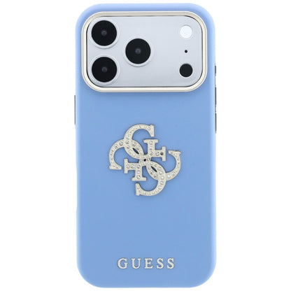 Guess Smooth &amp; Big Strass Logo Case for iPhone 18 Pro Max / 17 Pro Max - Blue_2