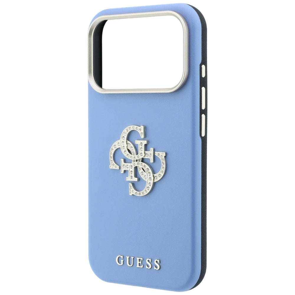 Guess Smooth &amp; Big Strass Logo Case for iPhone 18 Pro Max / 17 Pro Max - Blue_5
