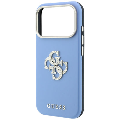 Guess Smooth &amp; Big Strass Logo Case for iPhone 18 Pro Max / 17 Pro Max - Blue_5