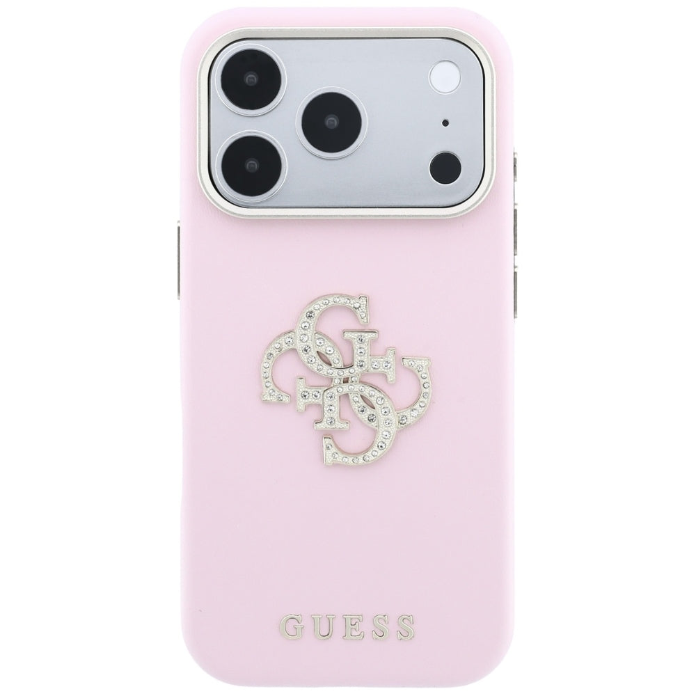 Guess Smooth &amp; Big Strass Logo Case for iPhone 18 Pro Max / 17 Pro Max - Pink_2