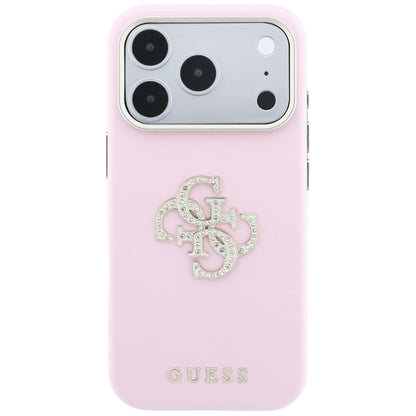 Guess Smooth &amp; Big Strass Logo Case for iPhone 18 Pro Max / 17 Pro Max - Pink_2