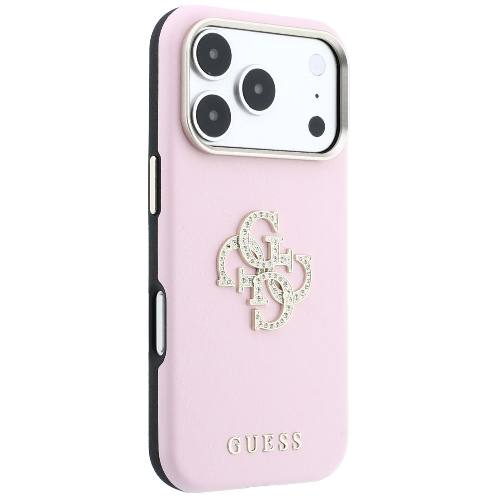 Guess Smooth &amp; Big Strass Logo Case for iPhone 18 Pro Max / 17 Pro Max - Pink_3