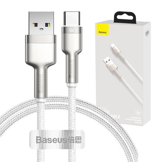 USB cable for USB-C Baseus Cafule, 66W, 1m (white)_0