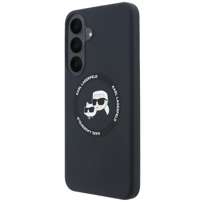 Hard Case Karl Lagerfeld Karl & Choupette Head's with MagSafe for Samsung Galaxy S26 FE S741, Black_1