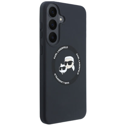 Hard Case Karl Lagerfeld Karl & Choupette Head's with MagSafe for Samsung Galaxy S26 FE S741, Black_3