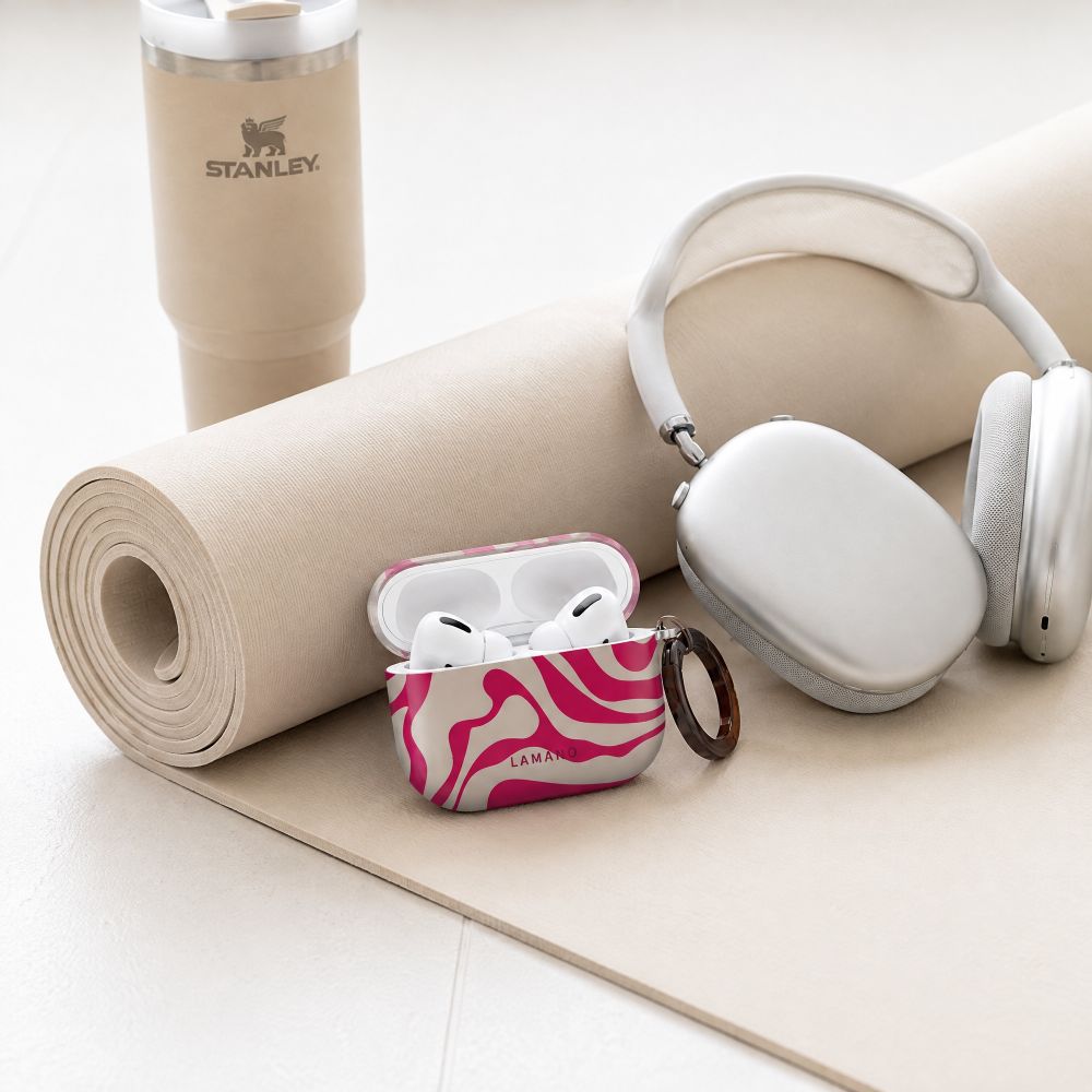 Lamano Tech-Protect Case for AirPods Pro 3 - Pink and Beige_6