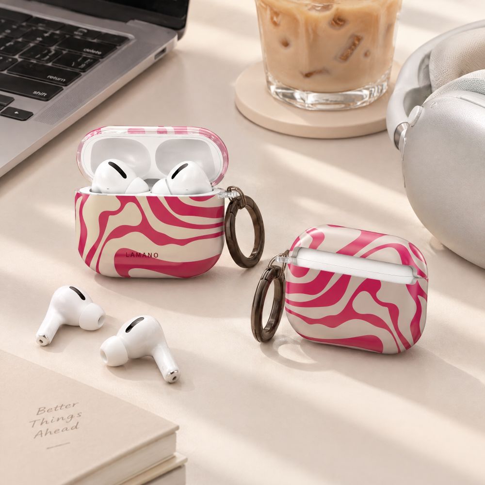 Lamano Tech-Protect Case for AirPods Pro 3 - Pink and Beige_8