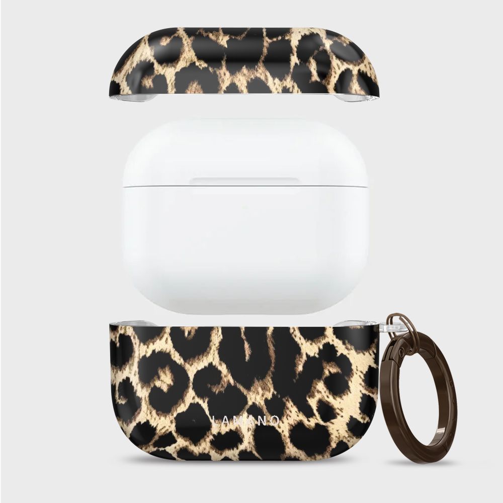 Tech-Protect Lamano case for AirPods Pro 3 - black and brown_4