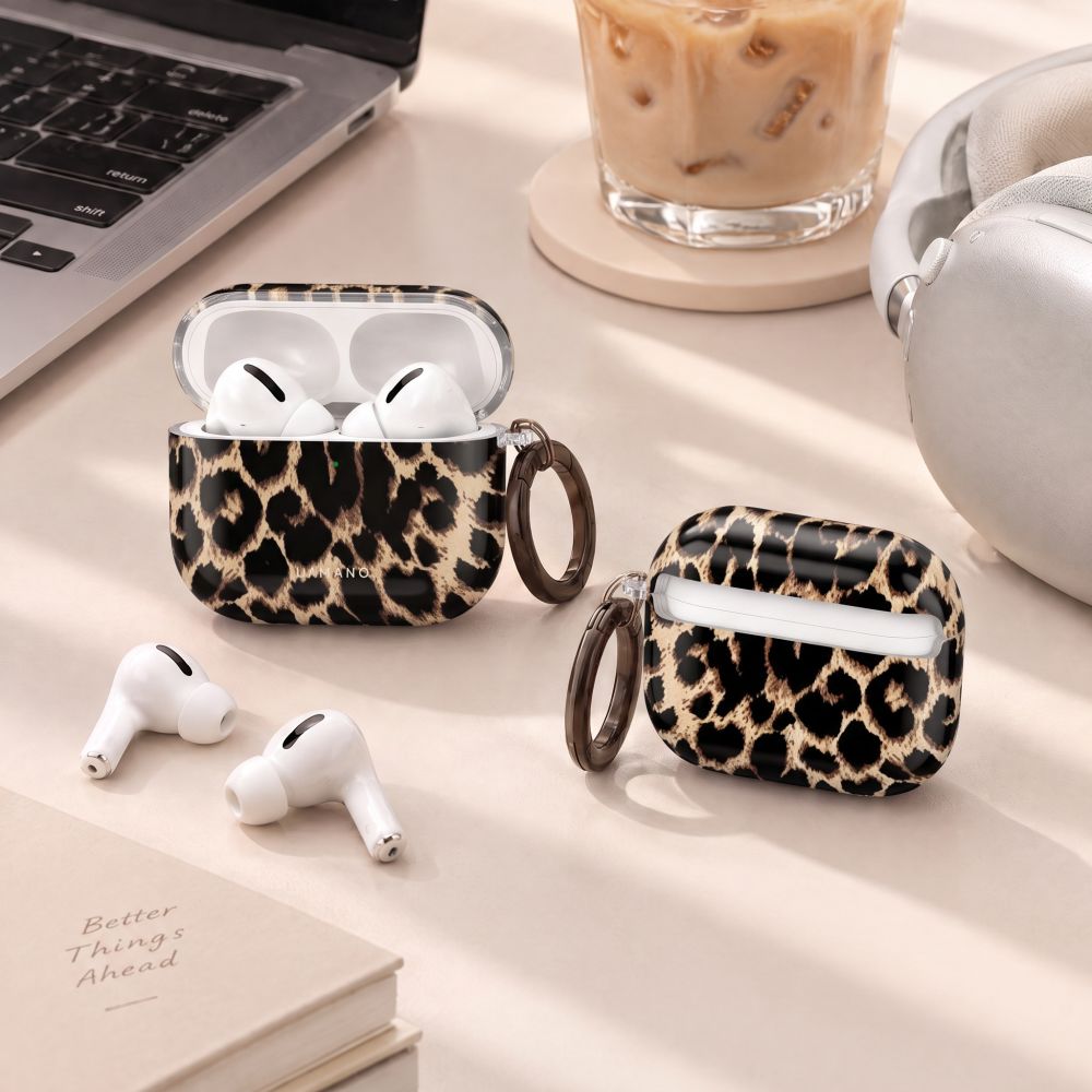Tech-Protect Lamano case for AirPods Pro 3 - black and brown_8