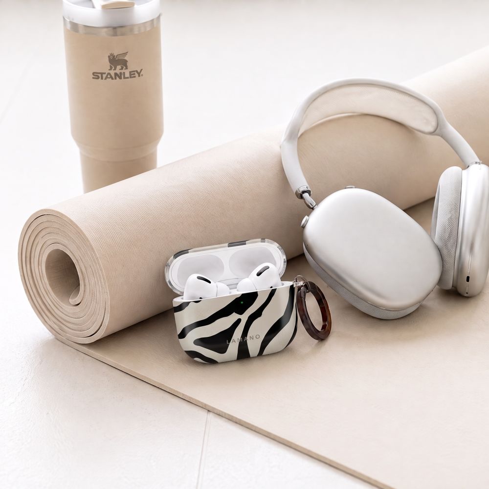 Tech-Protect Lamano case for AirPods 4 / 5 - black and beige_5