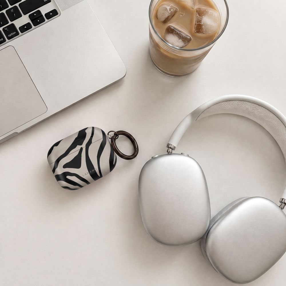 Tech-Protect Lamano case for AirPods 4 / 5 - black and beige_6