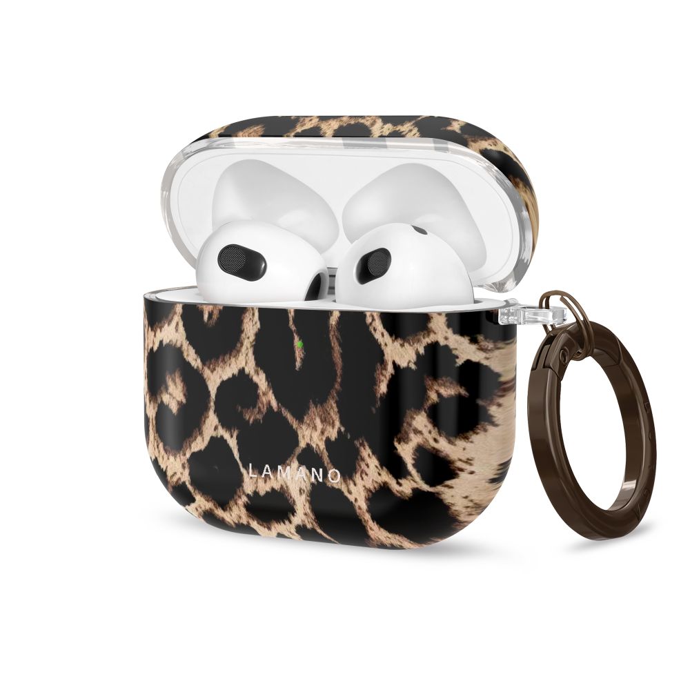 Tech-Protect Lamano case for AirPods 4 / 5 - black and brown_0