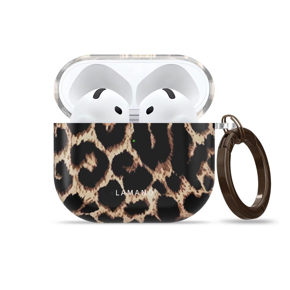 Tech-Protect Lamano case for AirPods 4 / 5 - black and brown_1