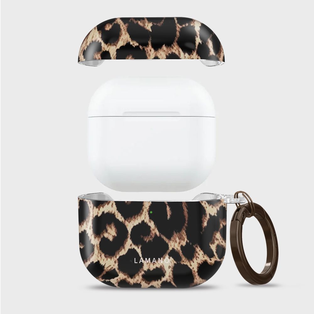Tech-Protect Lamano case for AirPods 4 / 5 - black and brown_4