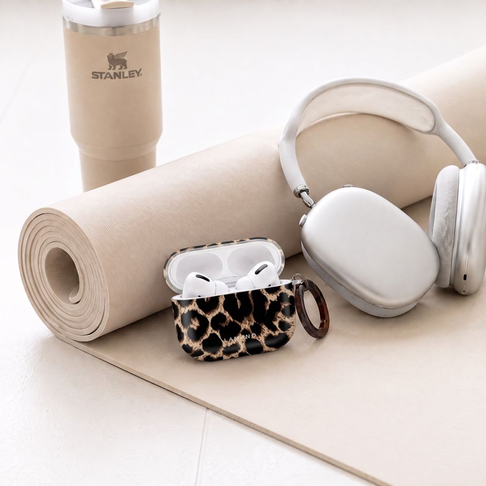 Tech-Protect Lamano case for AirPods 4 / 5 - black and brown_5